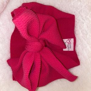 Little Lopers hot pink head wrap (size baby)